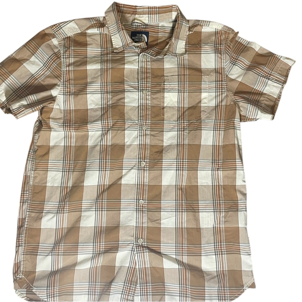 North Face men’s Sz. L short sleeve button down shirt.